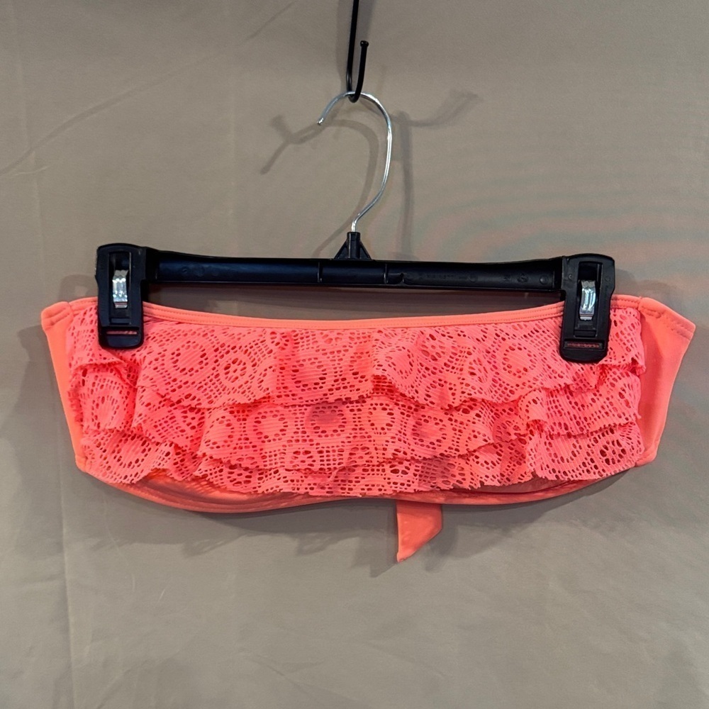 Arizona Jean Company Coral Lace Bikini Top